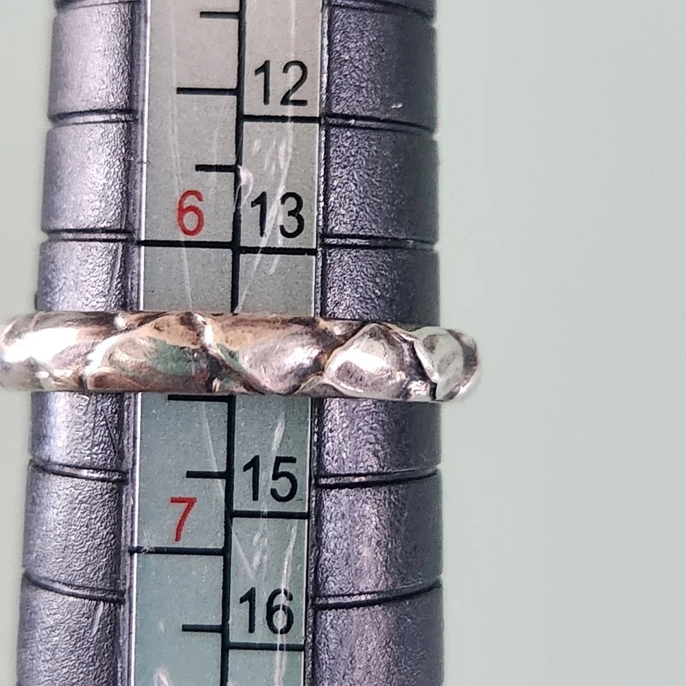 Georg Jensen Stacking Ring , 28A,  Sterling Silver, Size 6.5, vintage - Picture 6 of 8